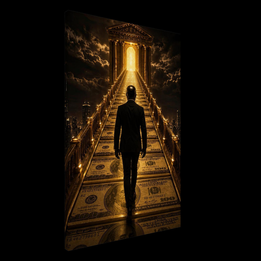 The Way of Investment - Golden World Kollektion - Leinwand