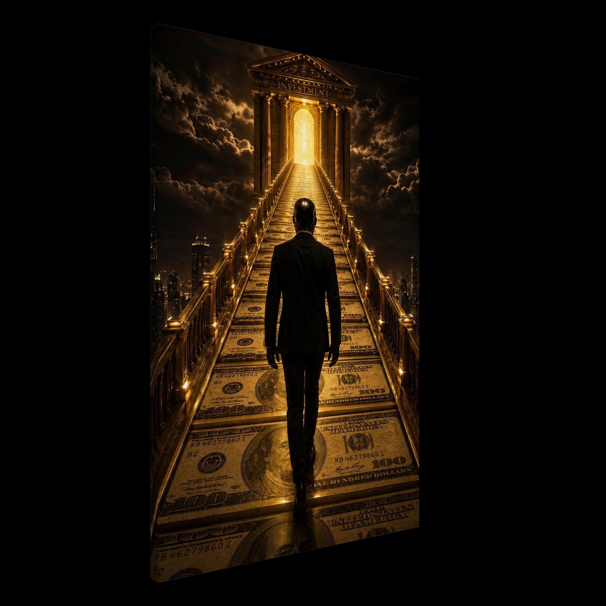 The Way of Investment - Golden World Kollektion - Leinwand