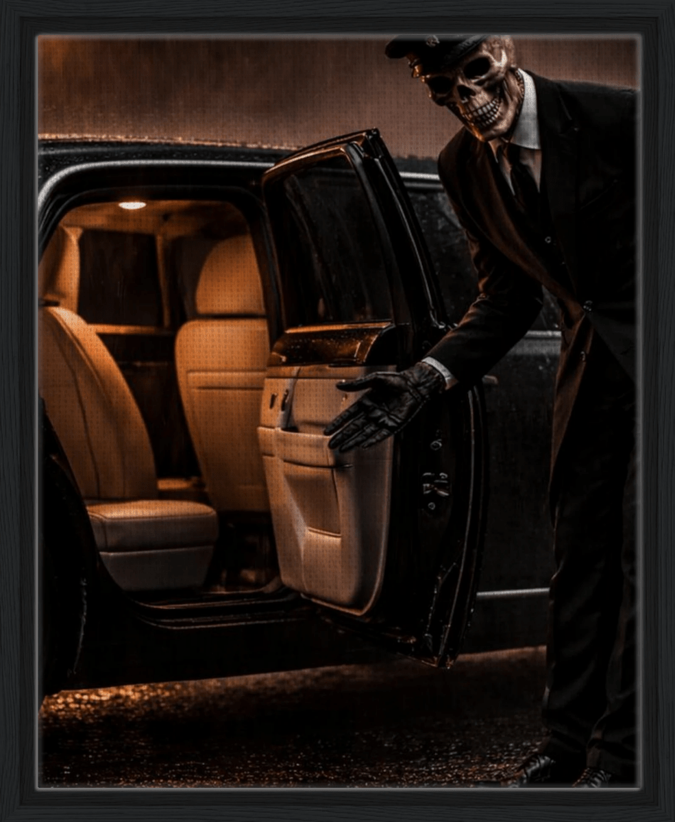 Der Chauffeur - Gerahmte Leinwand
