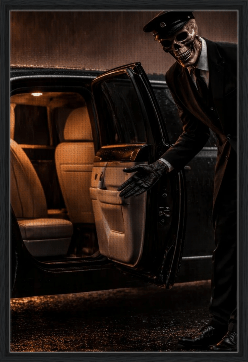 Der Chauffeur - Gerahmte Leinwand