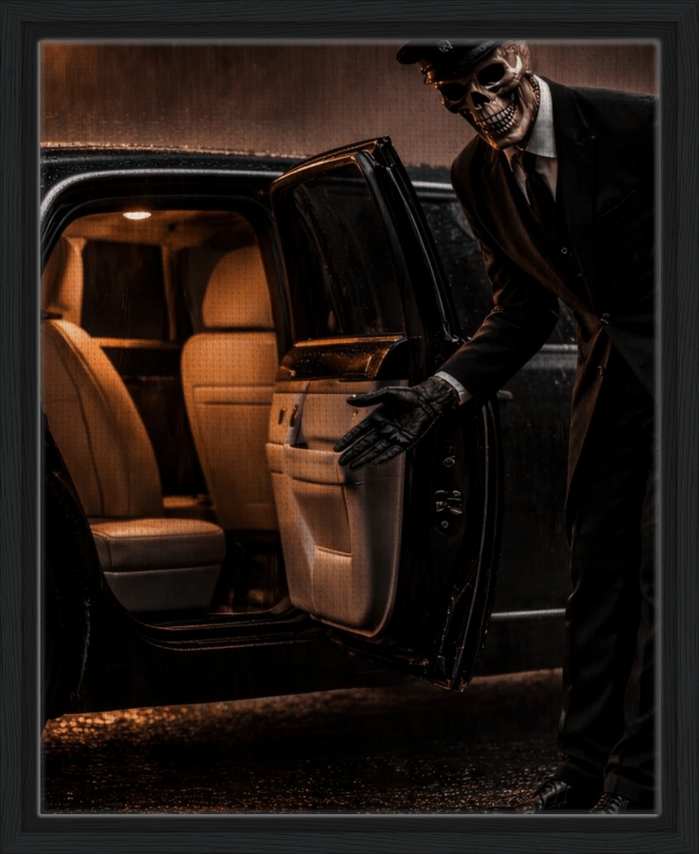 Der Chauffeur - Gerahmte Leinwand