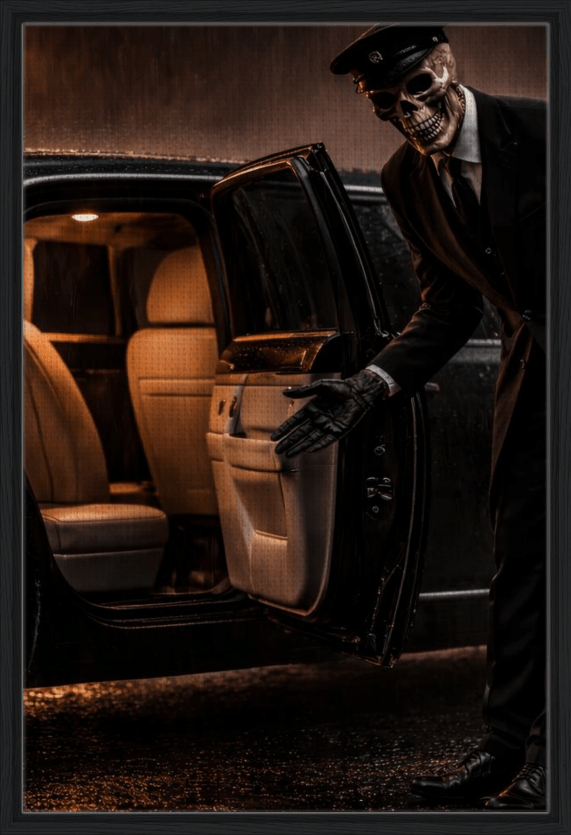 Der Chauffeur - Gerahmte Leinwand