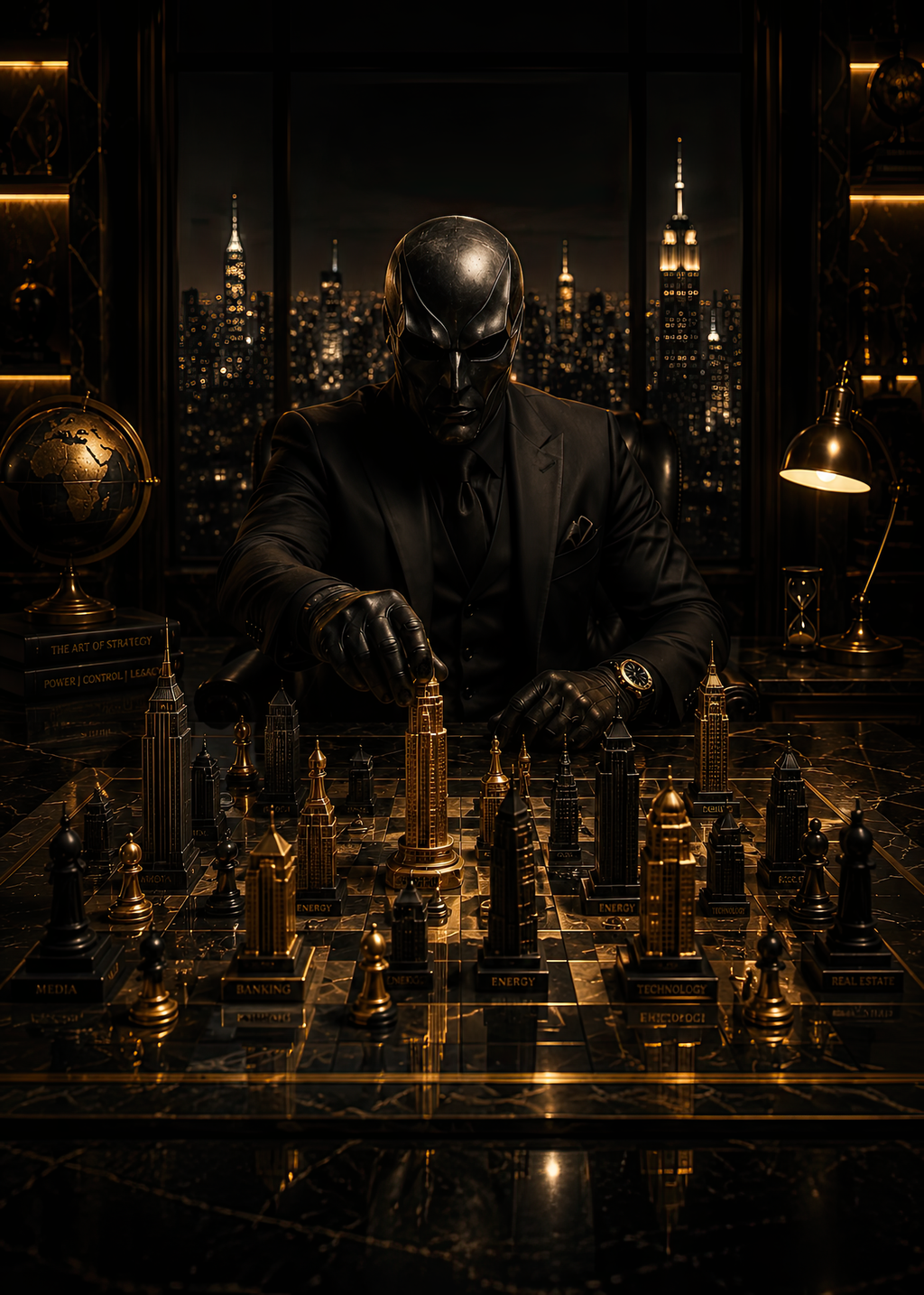 The Art of Strategy - Golden World Kollektion - Leinwand