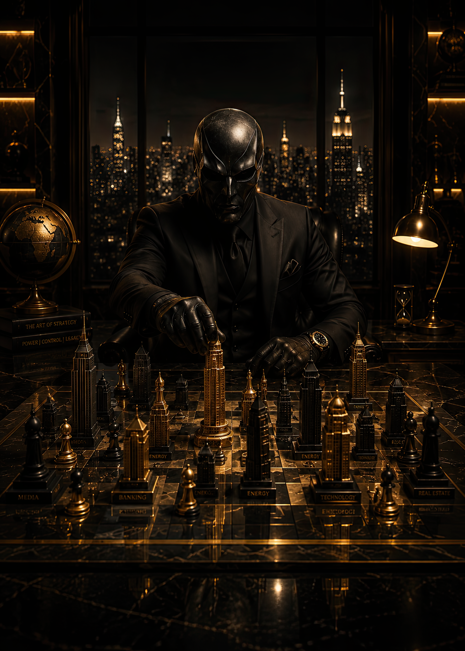 The Art of Strategy - Golden World Kollektion - Leinwand