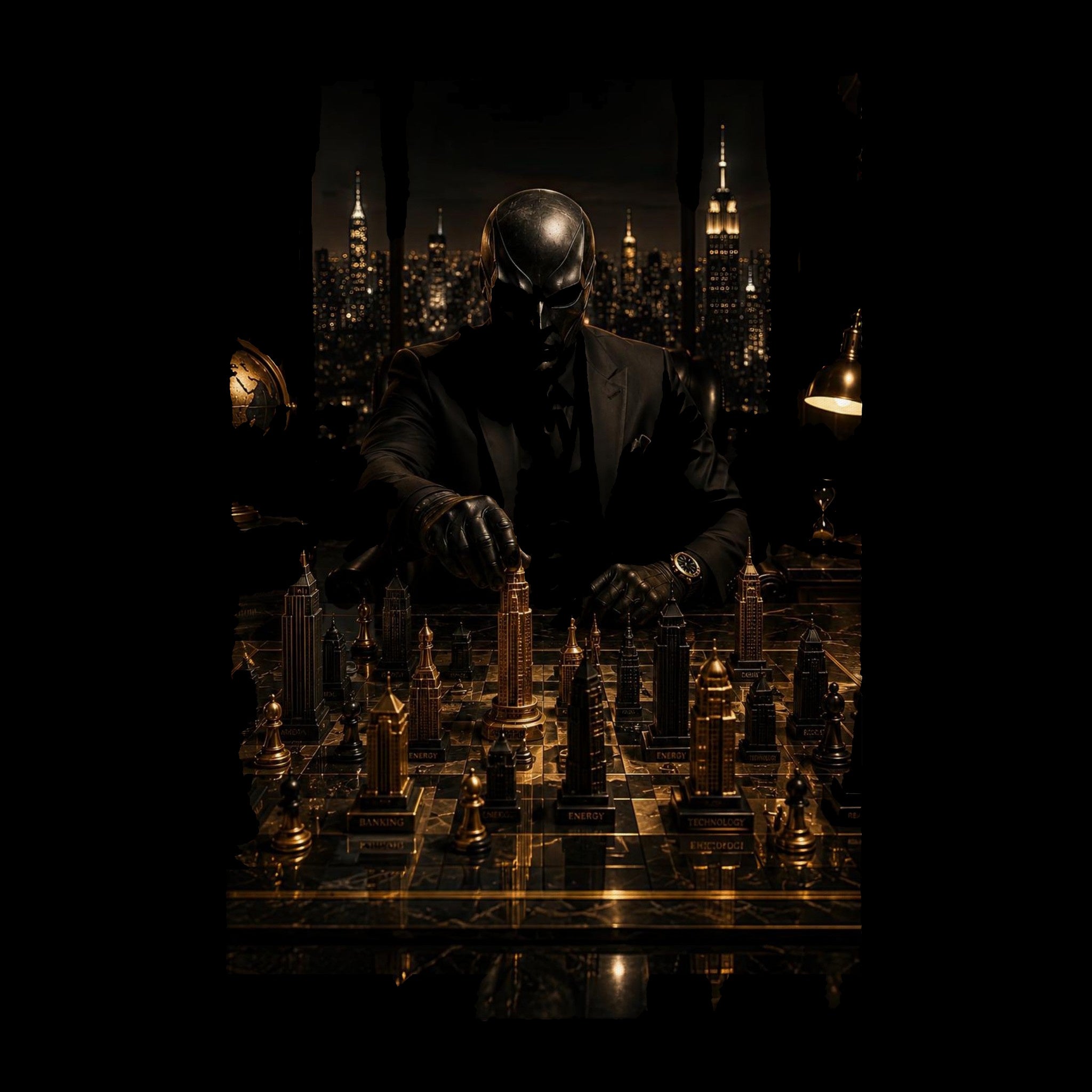 The Art of Strategy - Golden World Kollektion - Leinwand