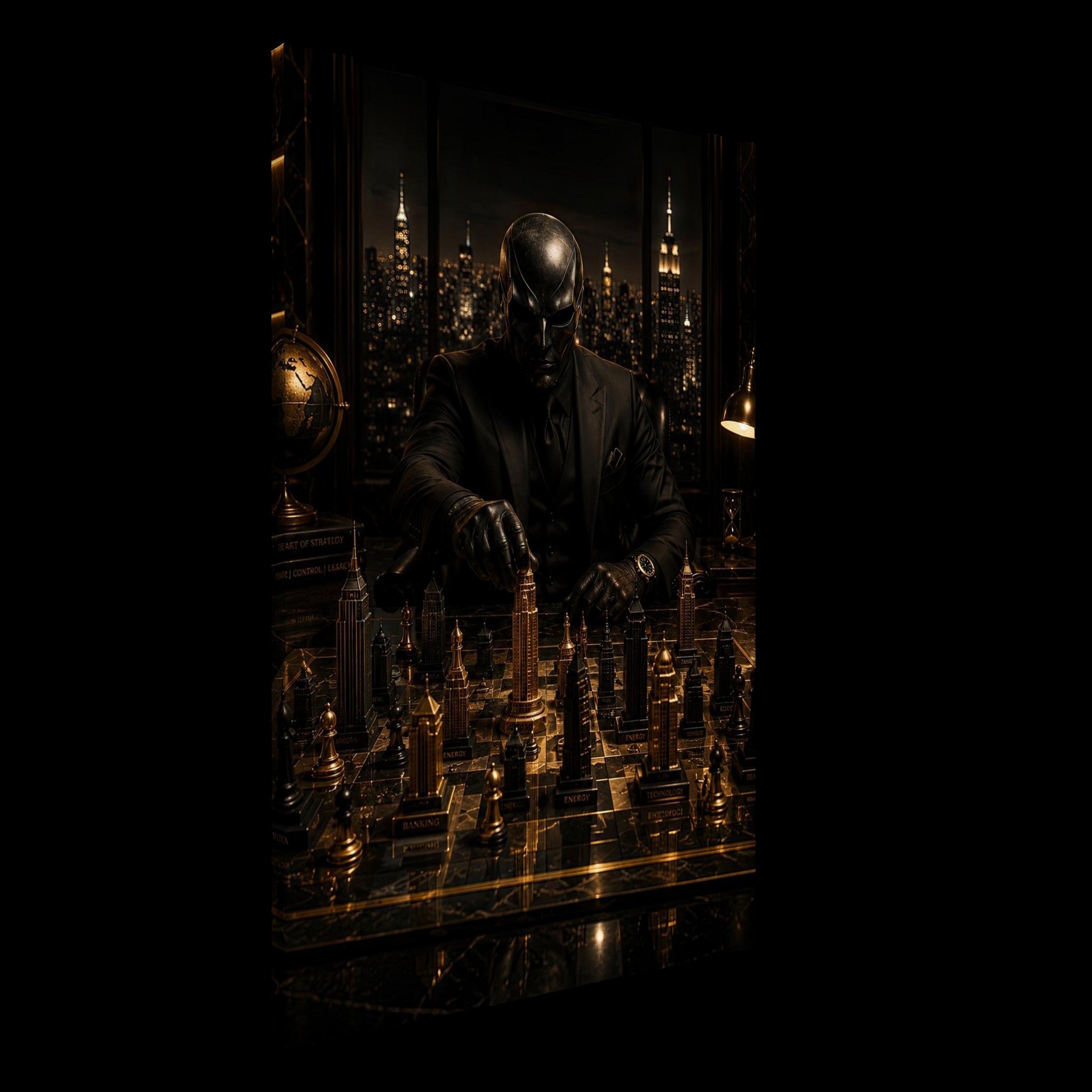 The Art of Strategy - Golden World Kollektion - Leinwand