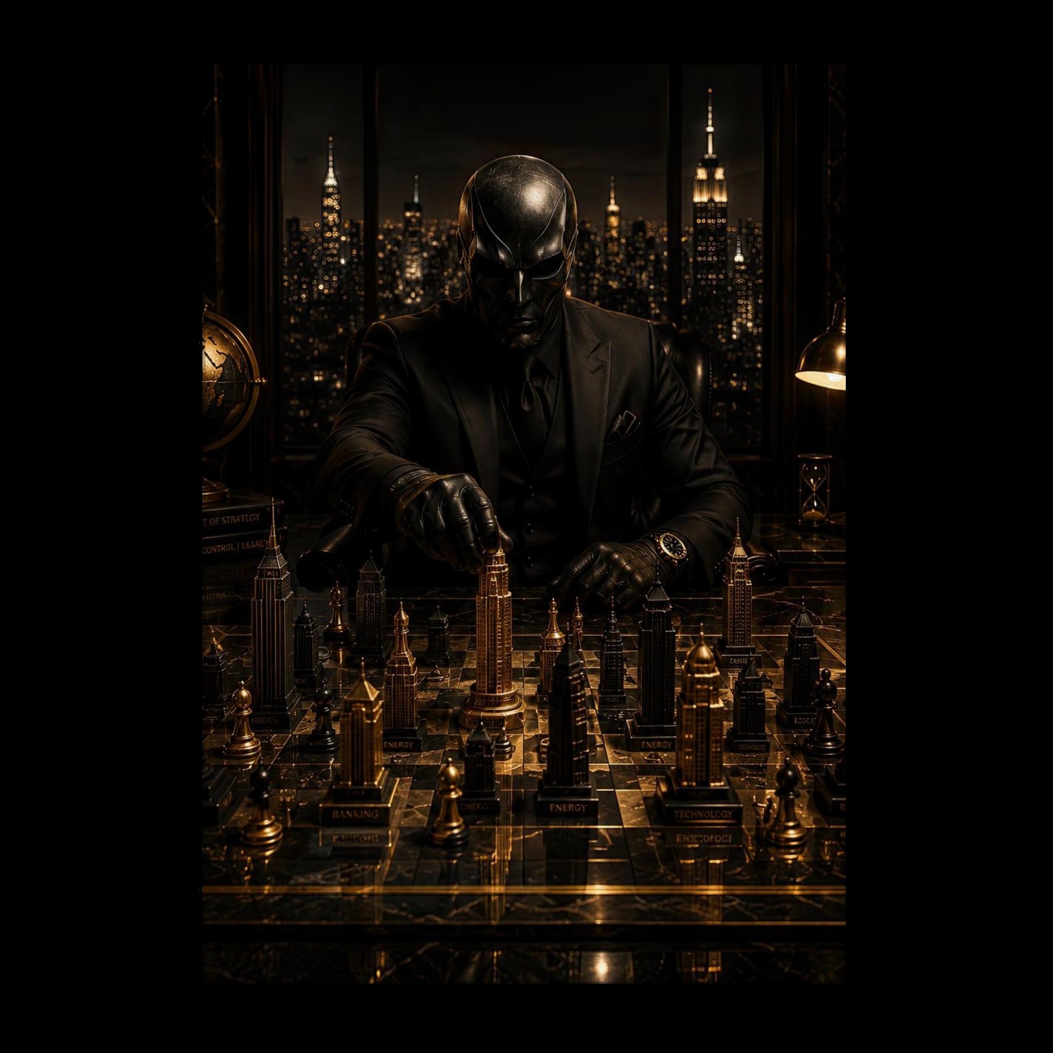 The Art of Strategy - Golden World Kollektion - Leinwand
