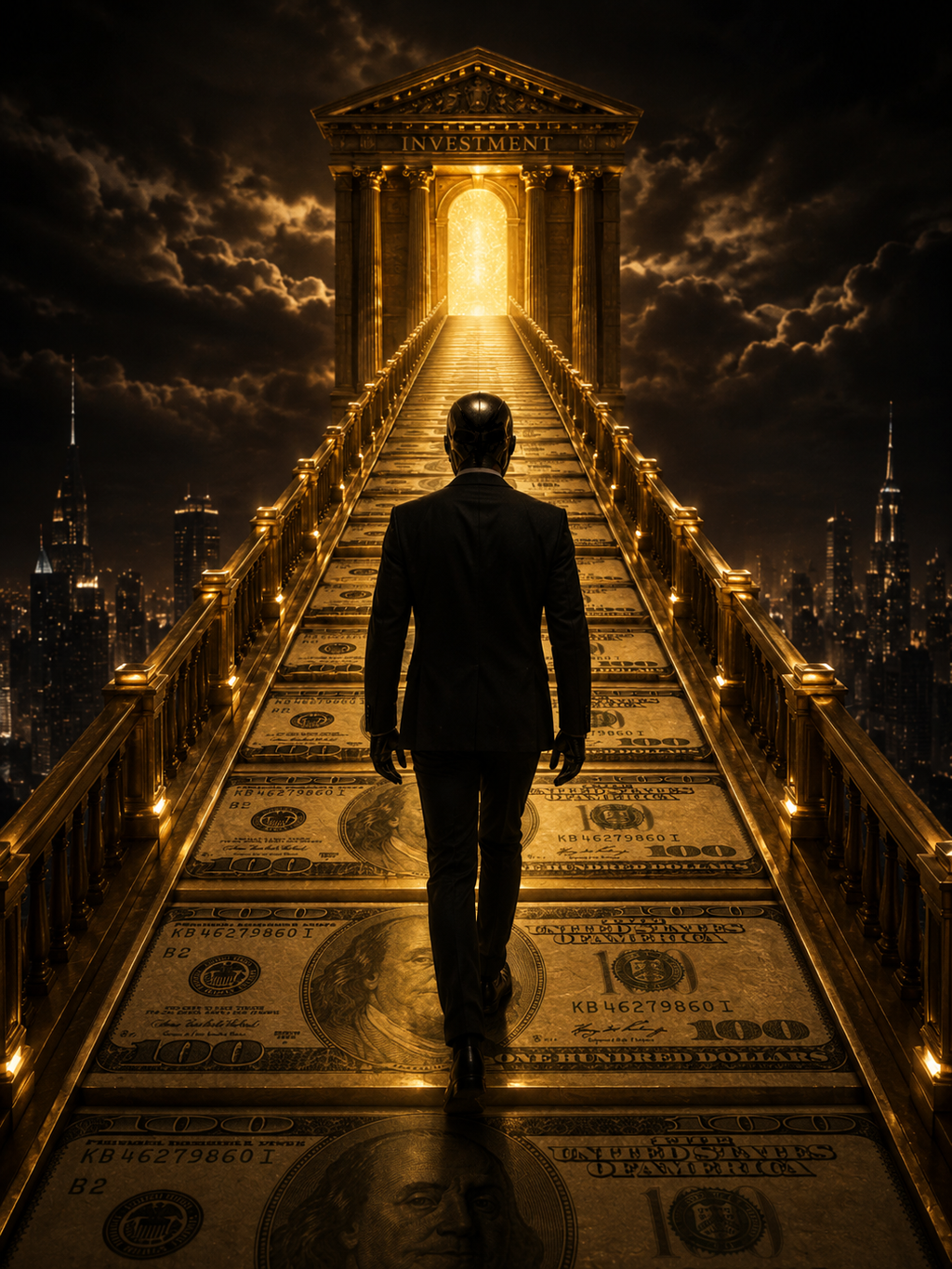 The Way of Investment - Golden World Kollektion - Leinwand