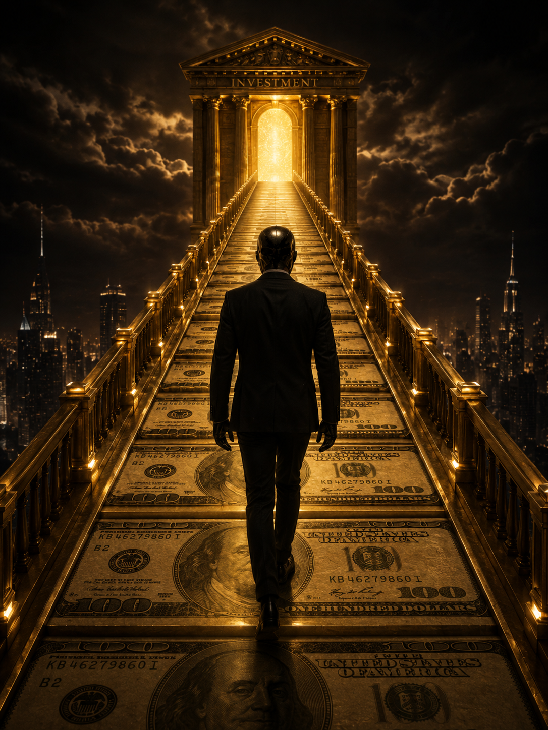 The Way of Investment - Golden World Kollektion - Leinwand