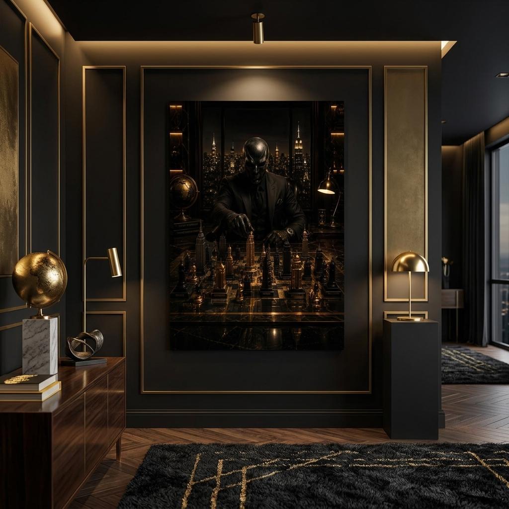 The Art of Strategy - Golden World Kollektion - Leinwand
