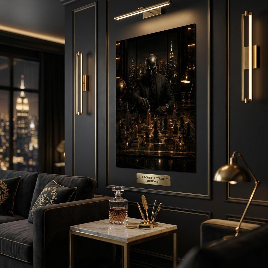The Art of Strategy - Golden World Kollektion - Leinwand
