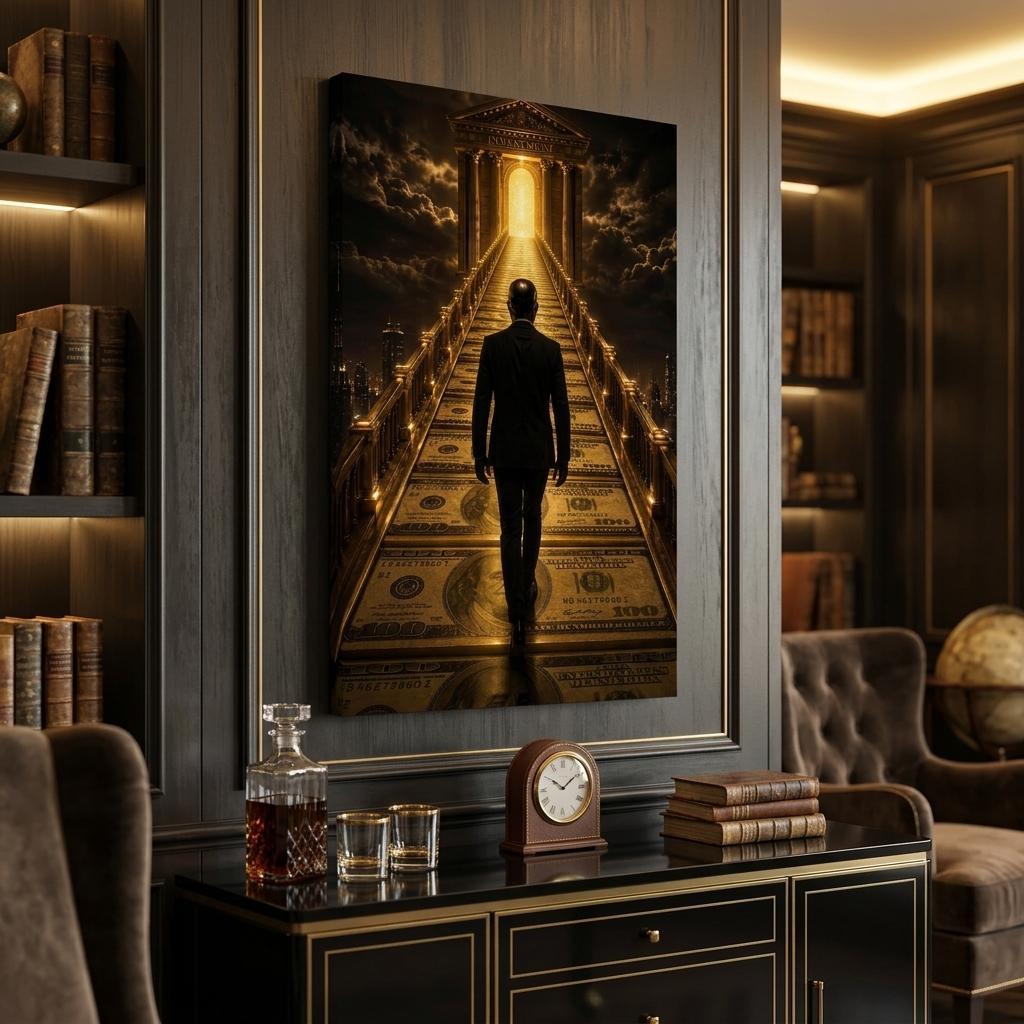 The Way of Investment - Golden World Kollektion - Leinwand